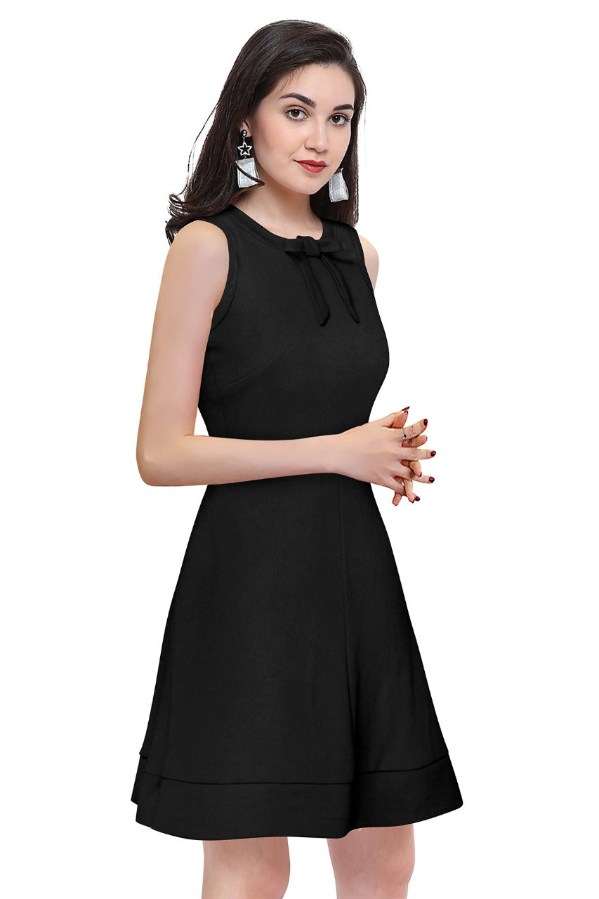 sleeveless A-line dress
