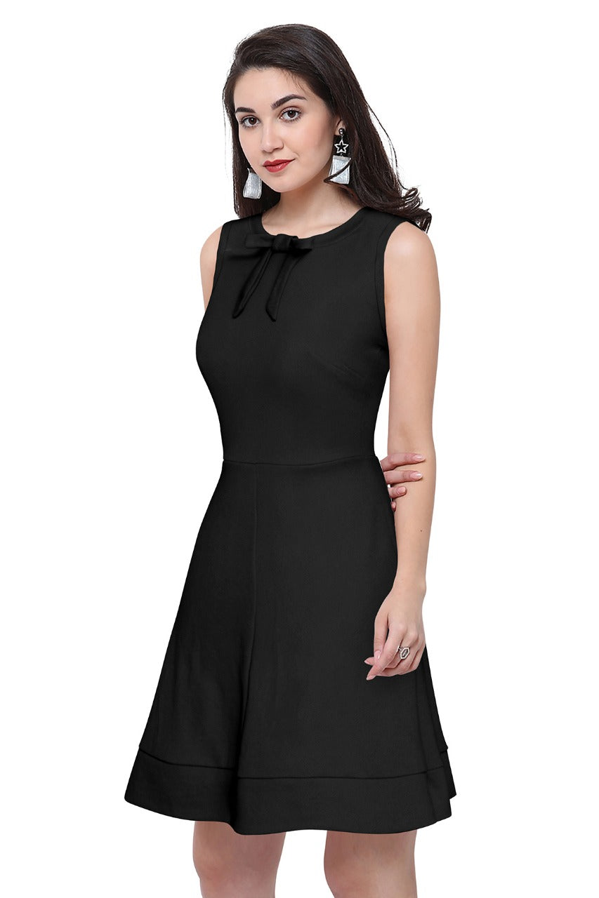 sleeveless A-line dress