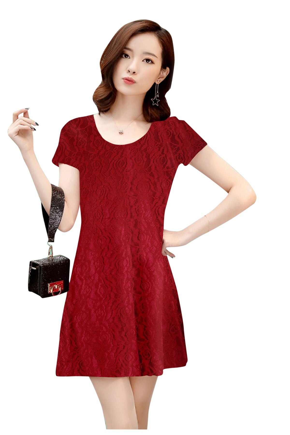 lace mini dress