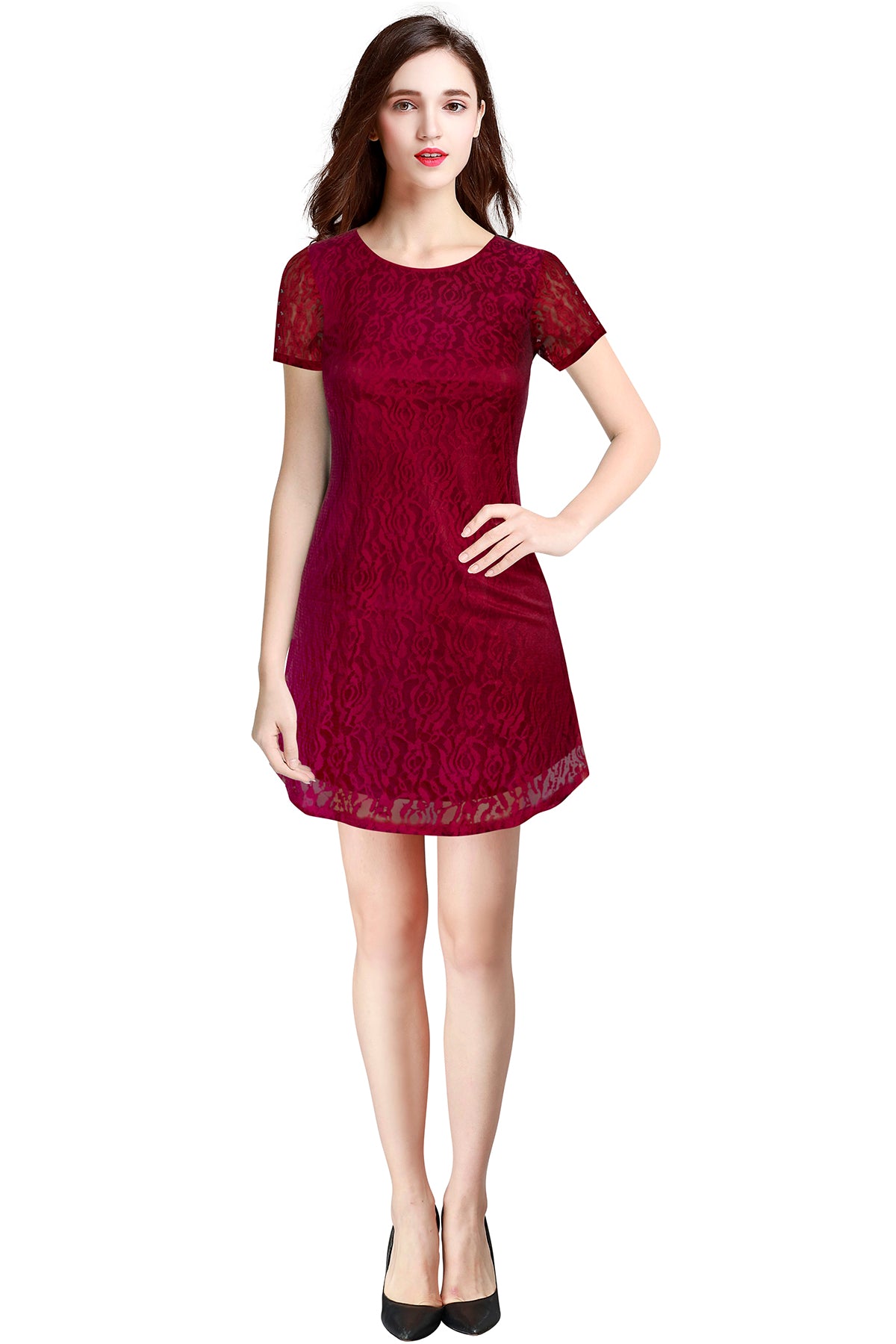 lace mini dress