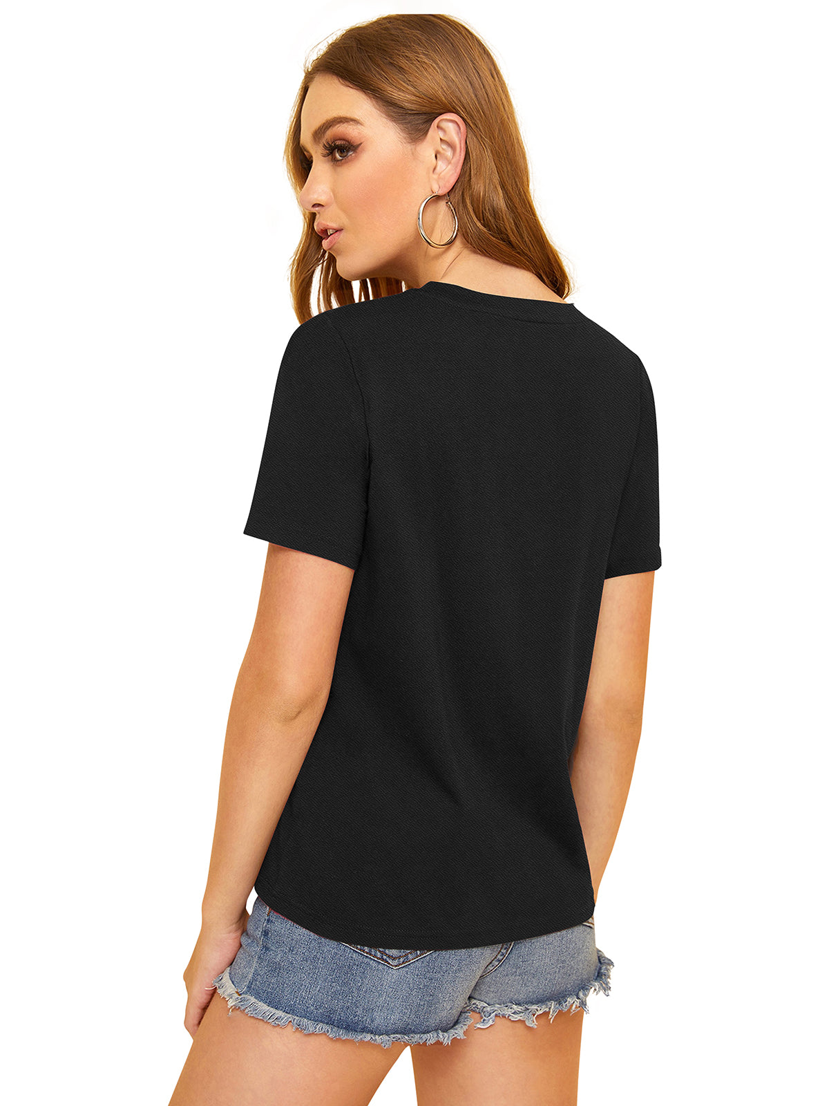 black mesh yoke top